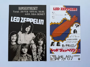 LED ZEPPELIN SET OF TWO MINI REPRO POSTERS
