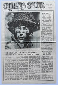 ROLLING STONES MAGAZINE VOL. 1, ISSUE #1 PROMO FRAMABLE POSTER