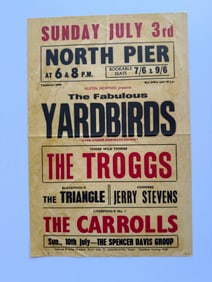 YARDBIRDS AND TROGGS REPRO POSTER