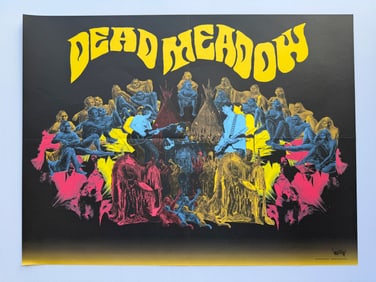 psychedelic rock band Dead Meadow mini poster