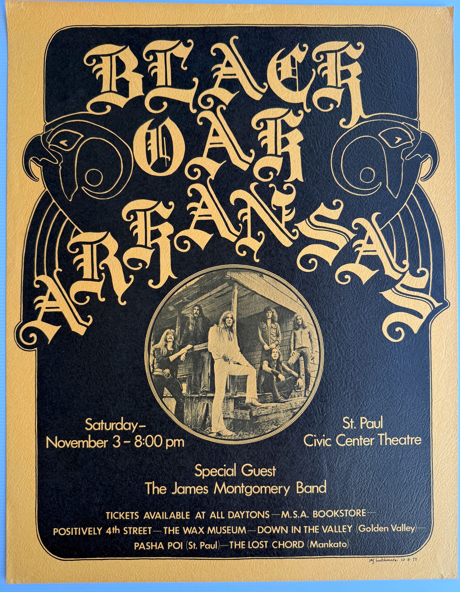BLACK OAK ARKANSAS - 1973 - ST. PAUL, MN (1 of 2)