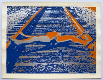 PAUL KAGAN - WABASH CANNONBALL - FROM ARTIST ESTATE - SCREEN PRINT