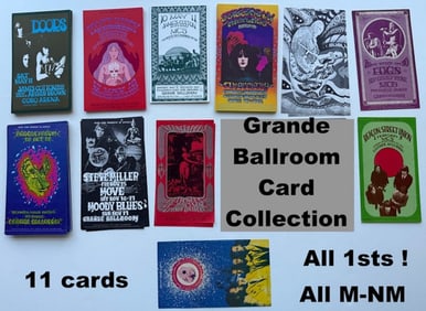 THE MOST IMPORTANT SET OF GRANDE BALLROOM CARDS IN HISTORY !