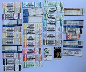 FIRST AVE. TICKET STUP SET WITH THE CRAMPS, SUICIDAL TENDENCIES, NRBQ, BURING SPEAR, BOILED IN LEAD,