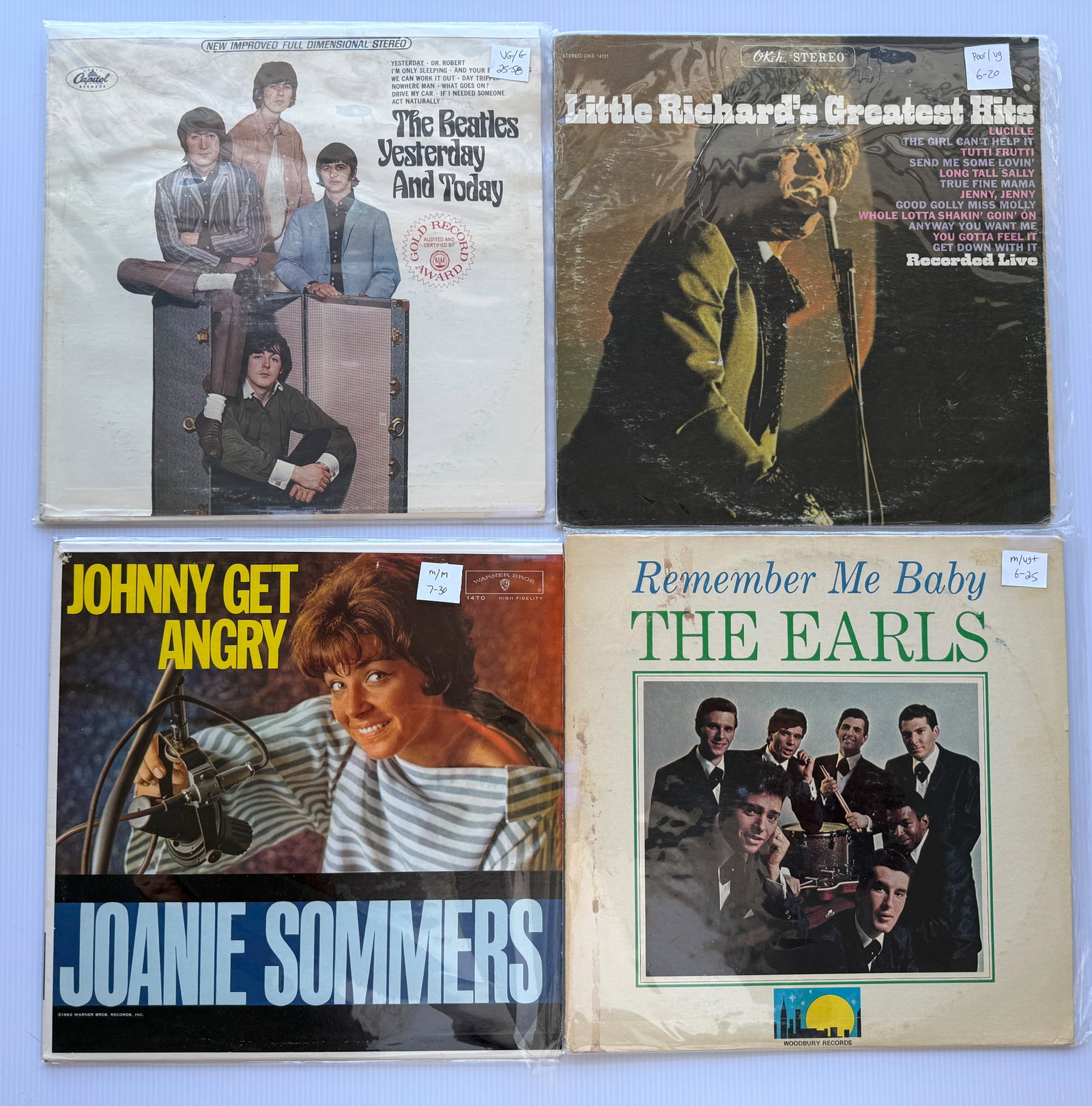 THE BEATLES YESTERDAY AND TODAY: THE BEATLES YESTERDAY AND TODAY, LITTLE RICHARD, JOANIE SOMMERS, THE EARLS