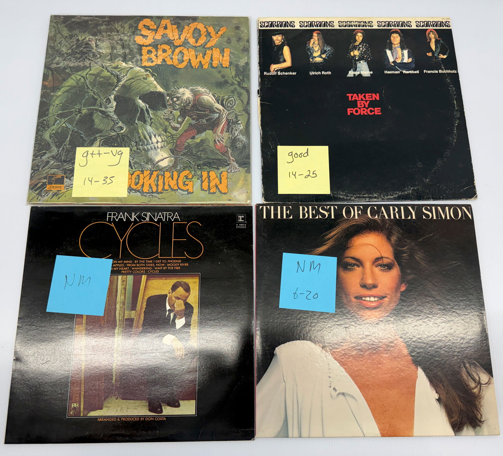SAVOY BROWN, SCORPIONS: SAVOY BROWN, SCORPIONS, SINATRA, CARLY SIMON