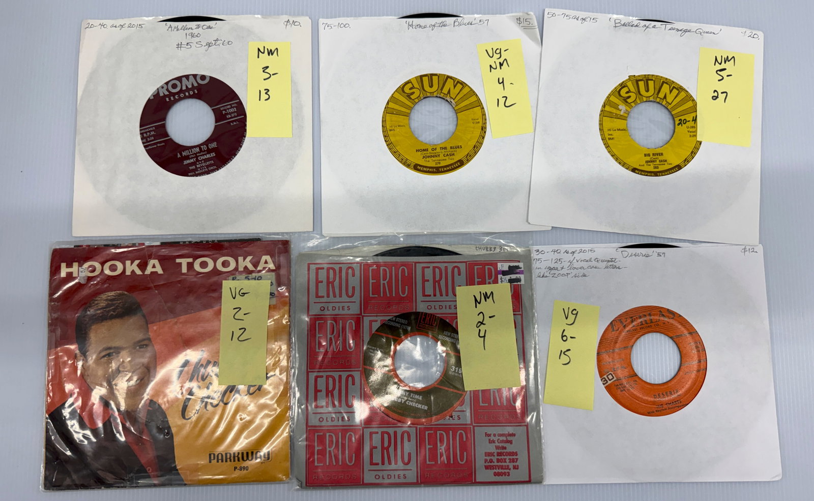 JOHNNY CASH ON SUN RECORDS: JOHNNY CASH ON SUN RECORDS WITH CHUBBY CHECKER. THE CHARTS, JIMMY CHARLES