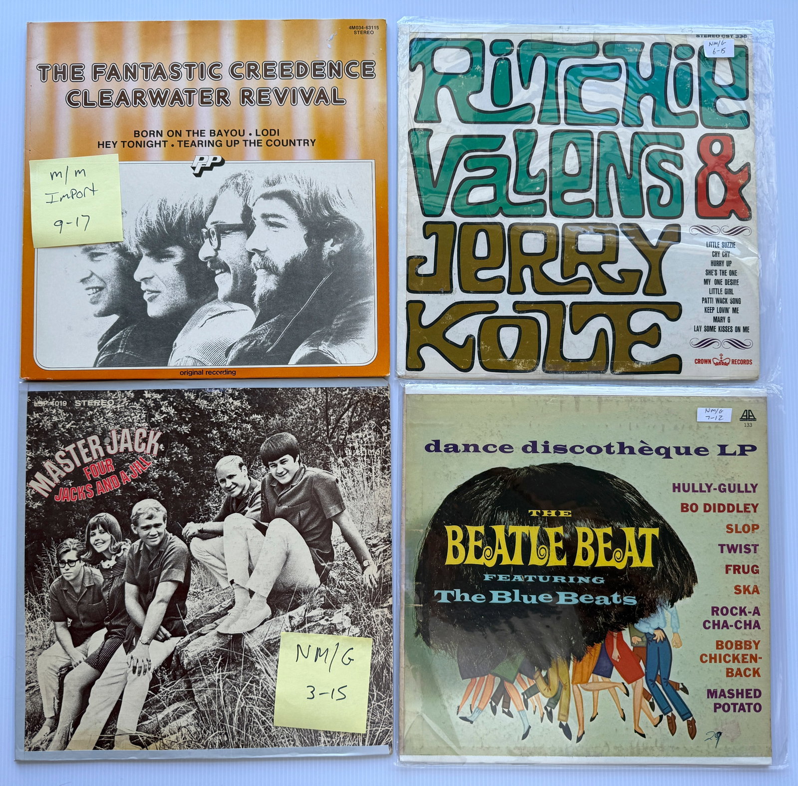 CCR IMPORT AND THE BEATLE BEAT: CCR IMPORT AND THE BEATLE BEAT. RITCHIE VALENS, FOUR JACKS AND A JILL