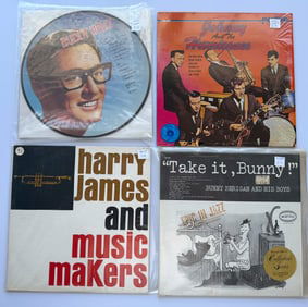 BUDDY HOLLY PICTURE DISC AND HARRY JAMES