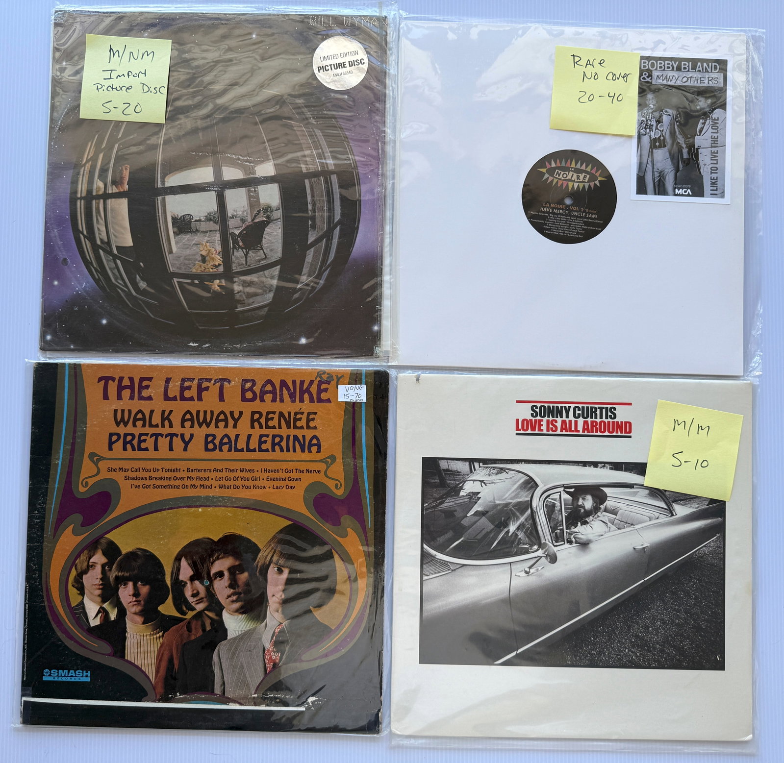 BILL WYMAN LIMITED EDITION PICTURE DISC: BILL WYMAN LIMITED EDITION PICTURE DISC, WITH A RARE AND VALUABLE LA NOIRE VOL. 1 HAVE MERCY, UNCLE SAM! THE LEFT BANKE, SONNY CURTIS