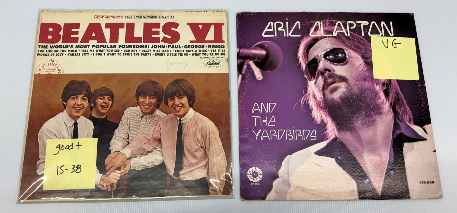 THE BEATLES VI AND ERIC CLAPTON AND THE YARDBIRDS (1 of 1)