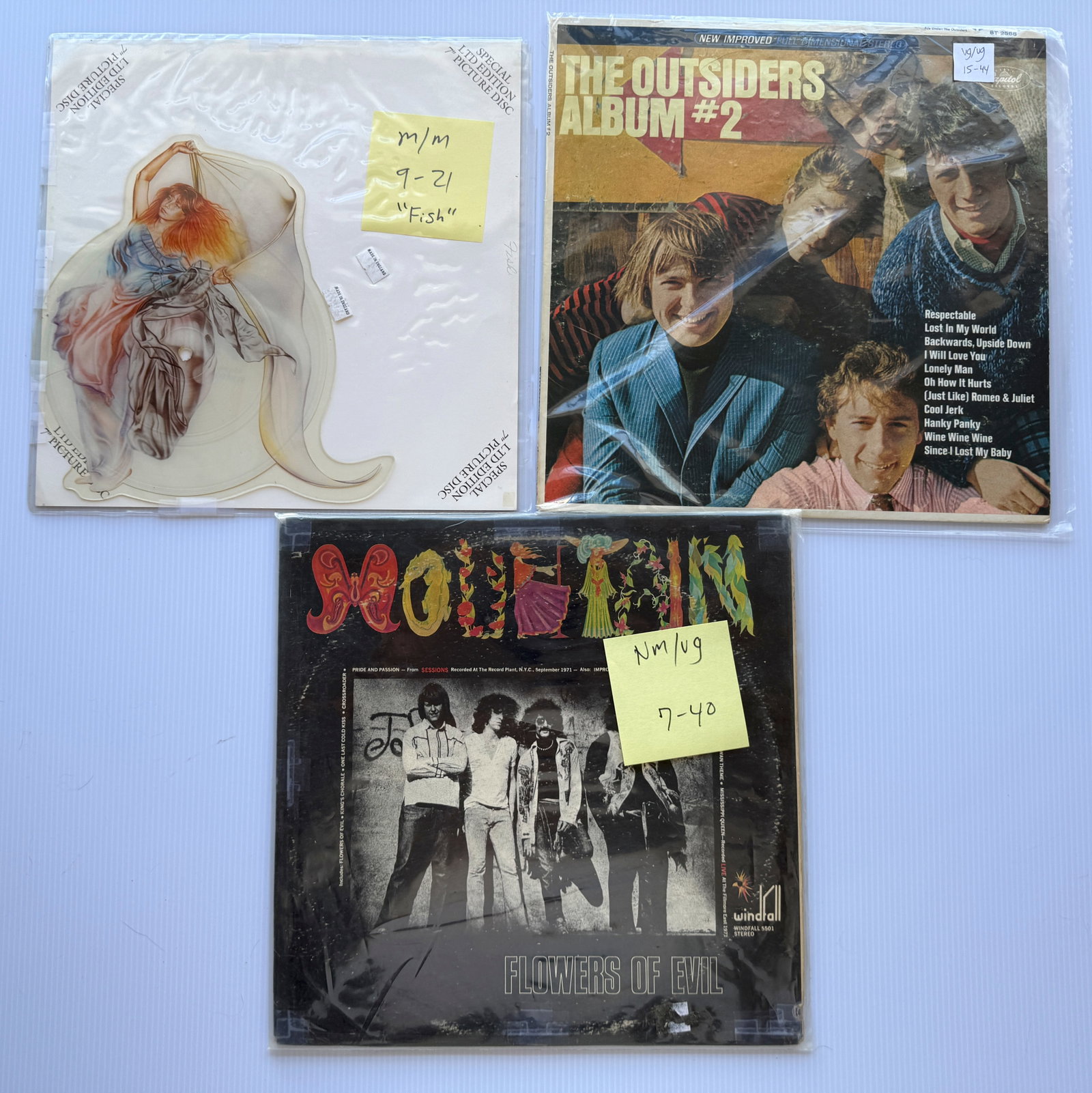FISH PICTURE DISC AND THE OUTSIDERS ALBUM #2: FISH PICTURE DISC AND THE OUTSIDERS ALBUM #2. MOUNTAIN FLOWERS OF EVIL. FISH DISC IS A Gentleman's Excuse Me. Derek William Dick Profile: Born 25-Apr-1958 in Dalkeith, Scotland. Best known as the orig