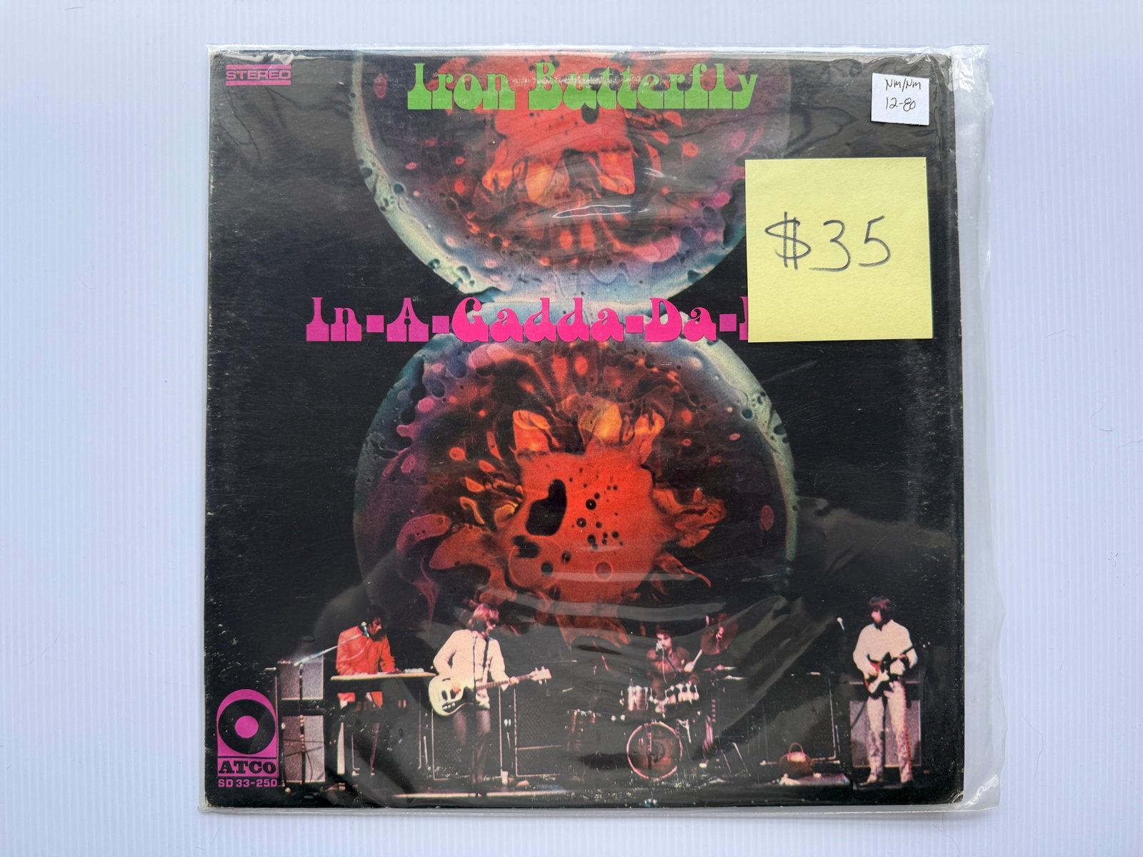 IRON BUTTERFLY - IN-A-GADDA-DA-VIDA: NM/NM $12-$80 THE MIST AMAZING NEARLY 3 MINUTE DRUM SOLO VERSION !