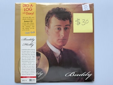 BUDDY HOLLY - SEALED - 180 GRAM - WITH BOUS CD