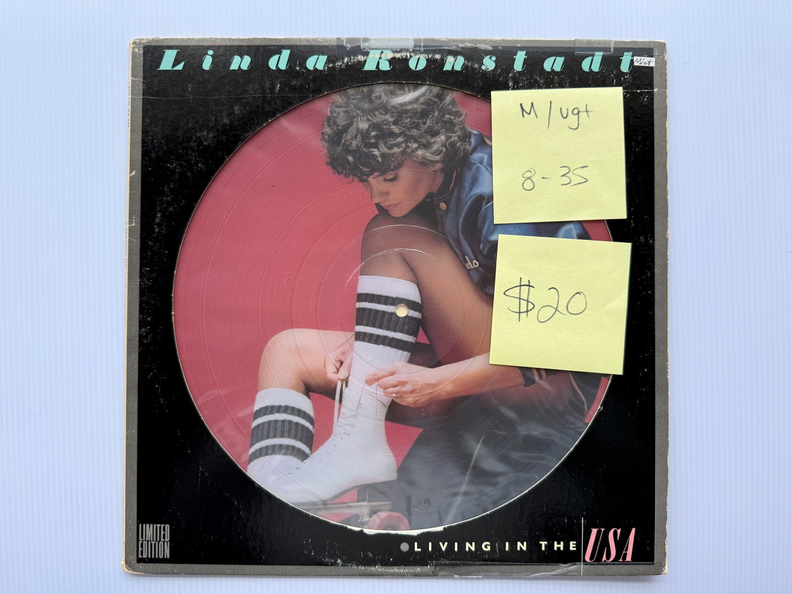 LINDA RONSTADT - PICTURE DISC - LIVING IN THE USA: M/VG $10-$35 LIMITED EDITION