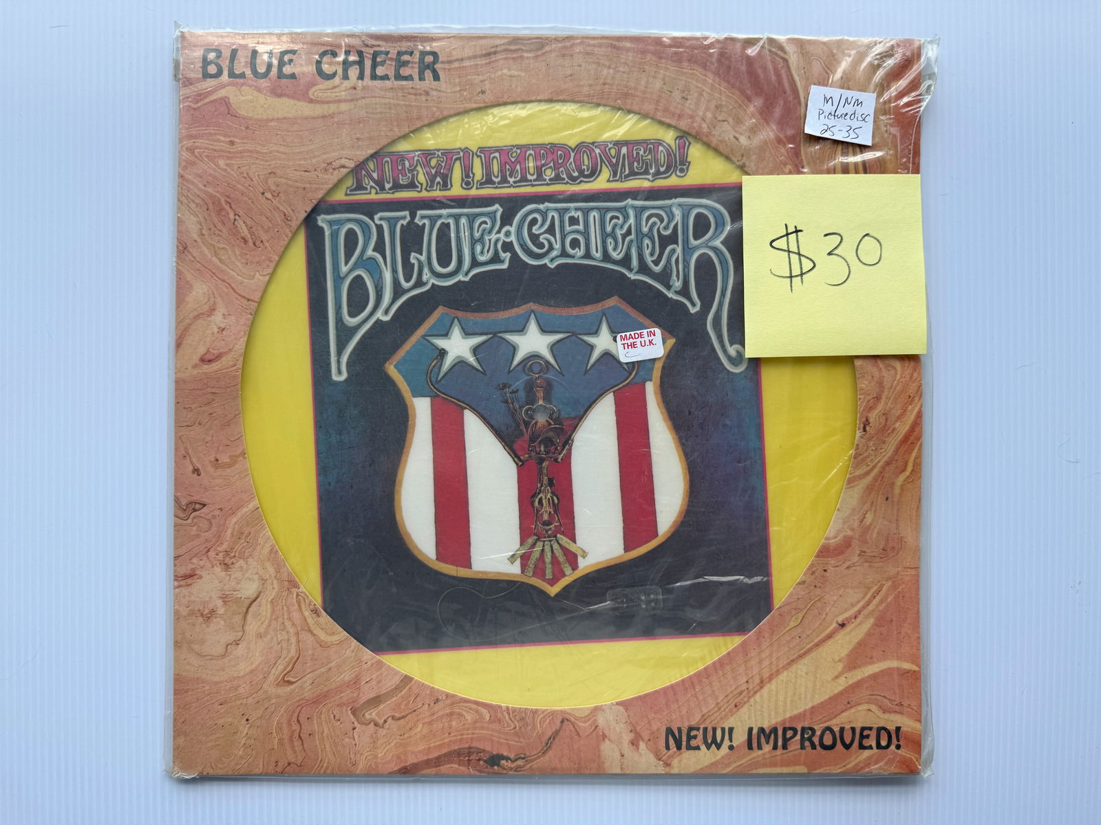 BLUE CHEER - IMPORT - RARE PICTURE DISC - NEW! IMPROVED! (1 of 1)