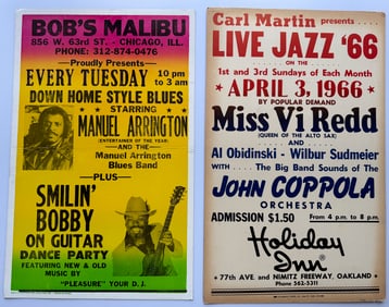 VINTAGE ORIGINAL CARD STOCK CONCERT BOXING STYLE POSTERS