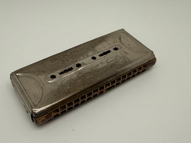 M.Hohner Harmonica Germany Echo Bell Metal Reeds Harmonica