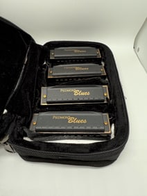 SET OF 4 PIEDMONT BLUES HARPS