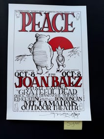 JOAN BAEZ - GRATEFUL DEAD - REPRINT - SIGNED