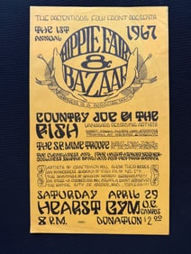 THE FIRST ANNUAL 1967 HIPPIE FAIR & BAZAAR - HEARST GYM