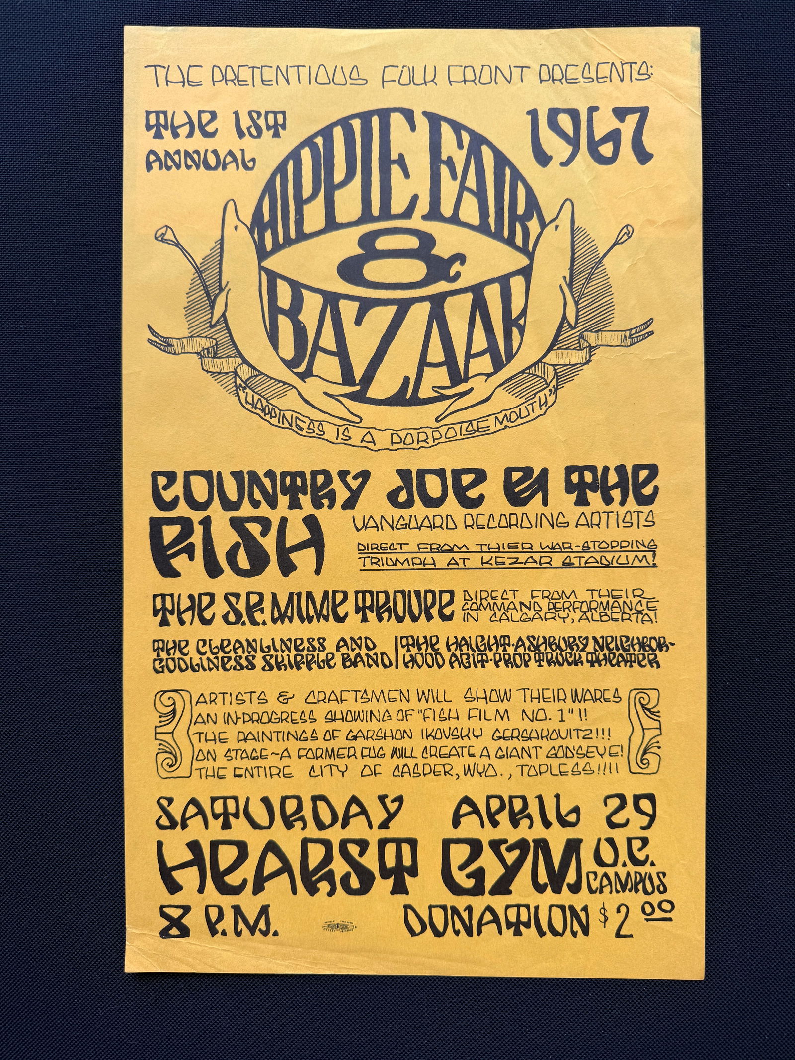 THE FIRST ANNUAL 1967 HIPPIE FAIR & BAZAAR - HEARST GYM (1 of 1)