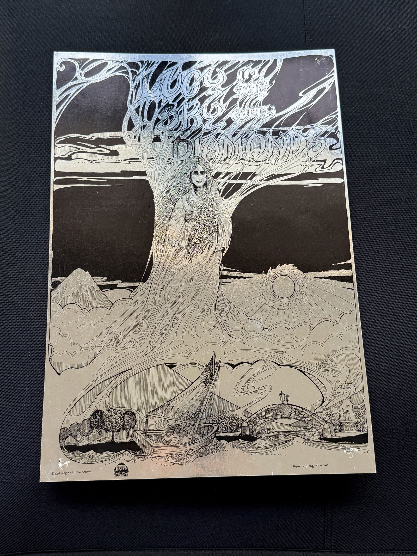 LUCY IN THE SKY WITH DIAMONDS - FOIL - 1967 - GREG IRONS (1 of 1)