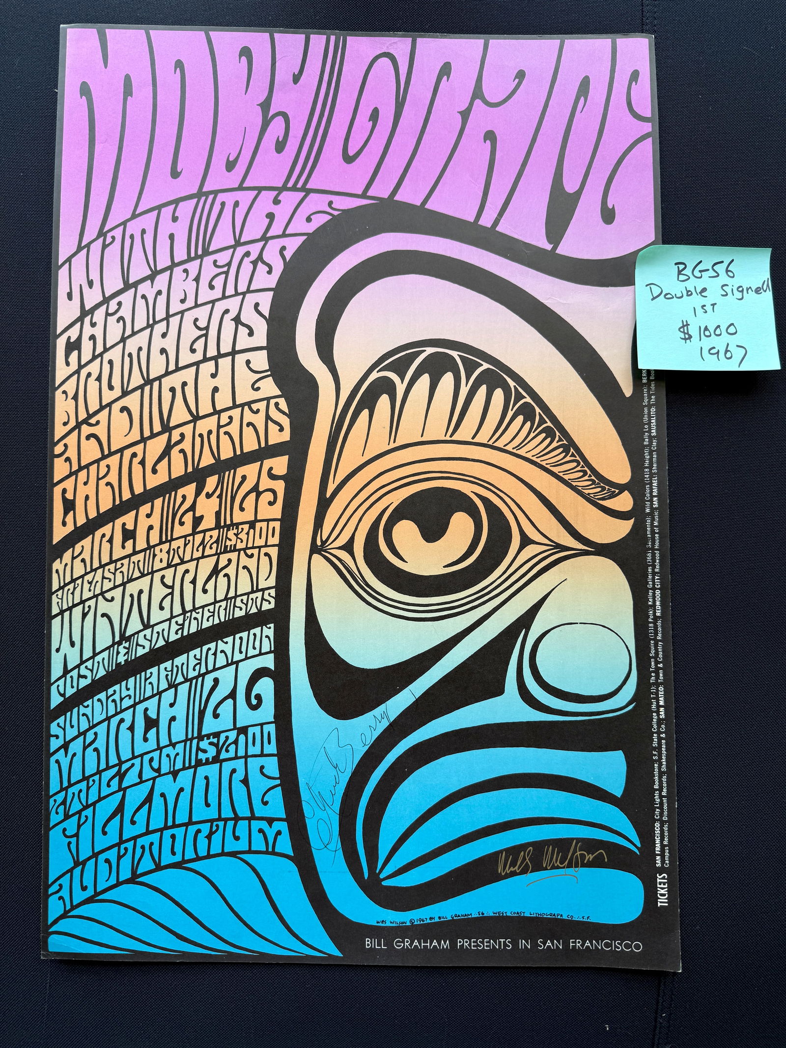 MOBY GRAPE - BG56 - SIGNED - 1ST (1 of 3)