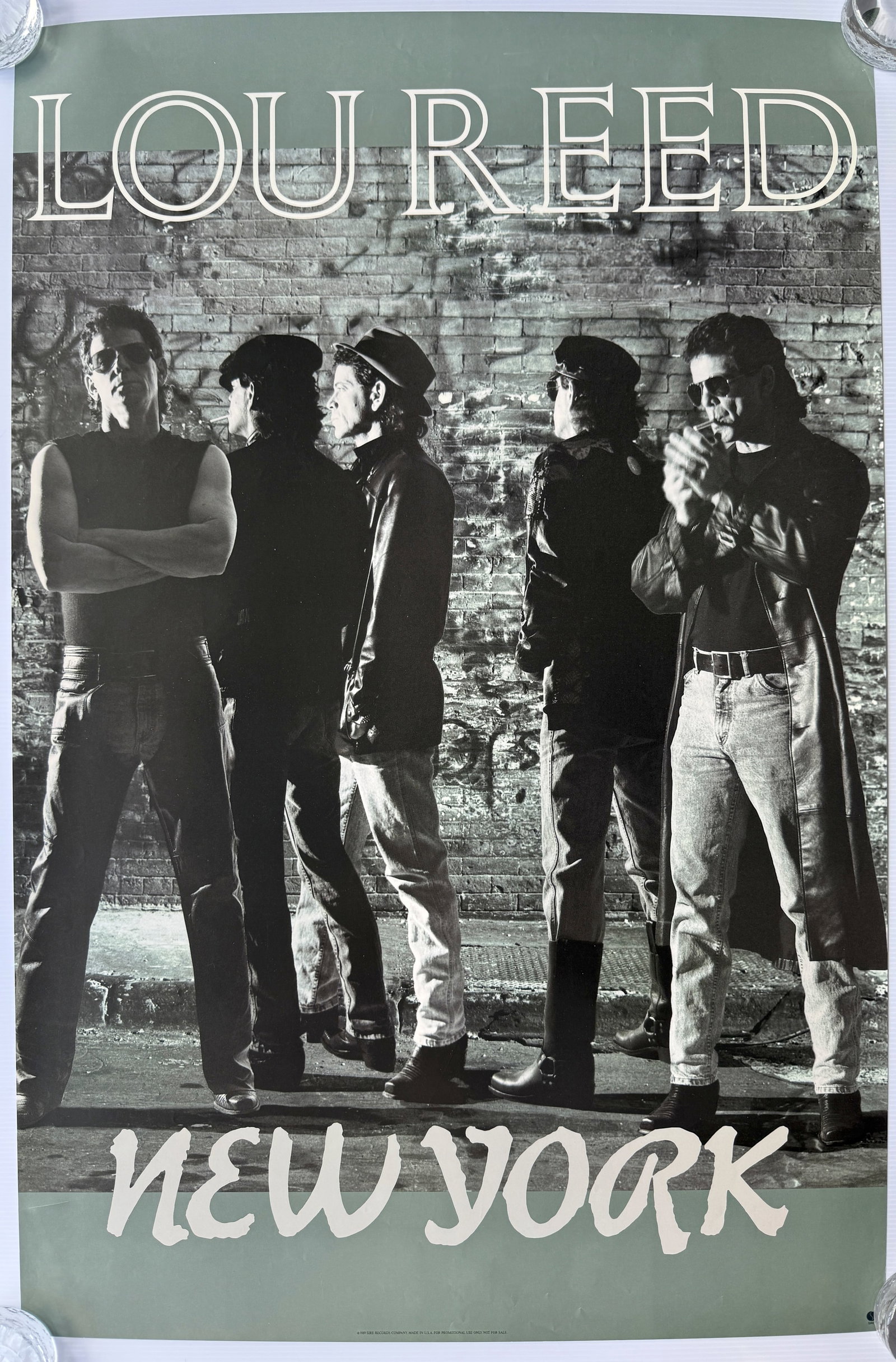 LOU REED NEW YORK - RECORD STORE PROMO: LOU REED NEW YORK RECORD STORE PROMO - NOT AVAILABLE TO GENERAL PUBLIC. ABOUT 24 X 36