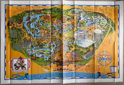 VINTAGE 1975 DISNEYLAND MAP