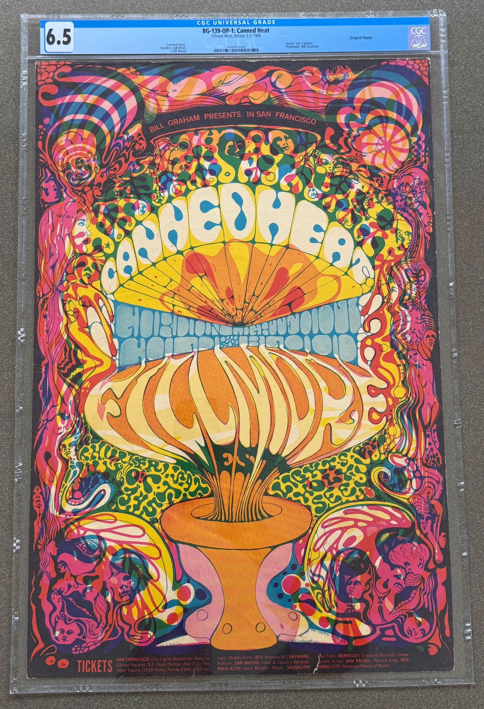 BG139 - 1ST - CGC GRADED 6.5 - CANNED HEAT (1 of 1)