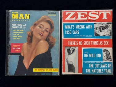 MODERN MAN QUARTERLY 1959 & ZEST 1956 JAYNE MANSFIELD