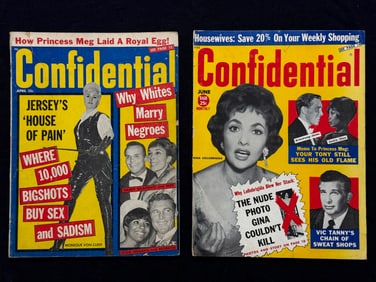 CONFIDENTIAL 1950s SCANDAL MAGS