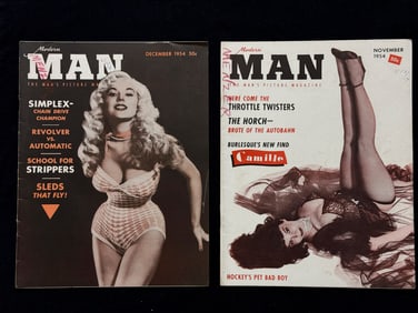 MODERN MAN MAGAZINE SET FROM 1954
