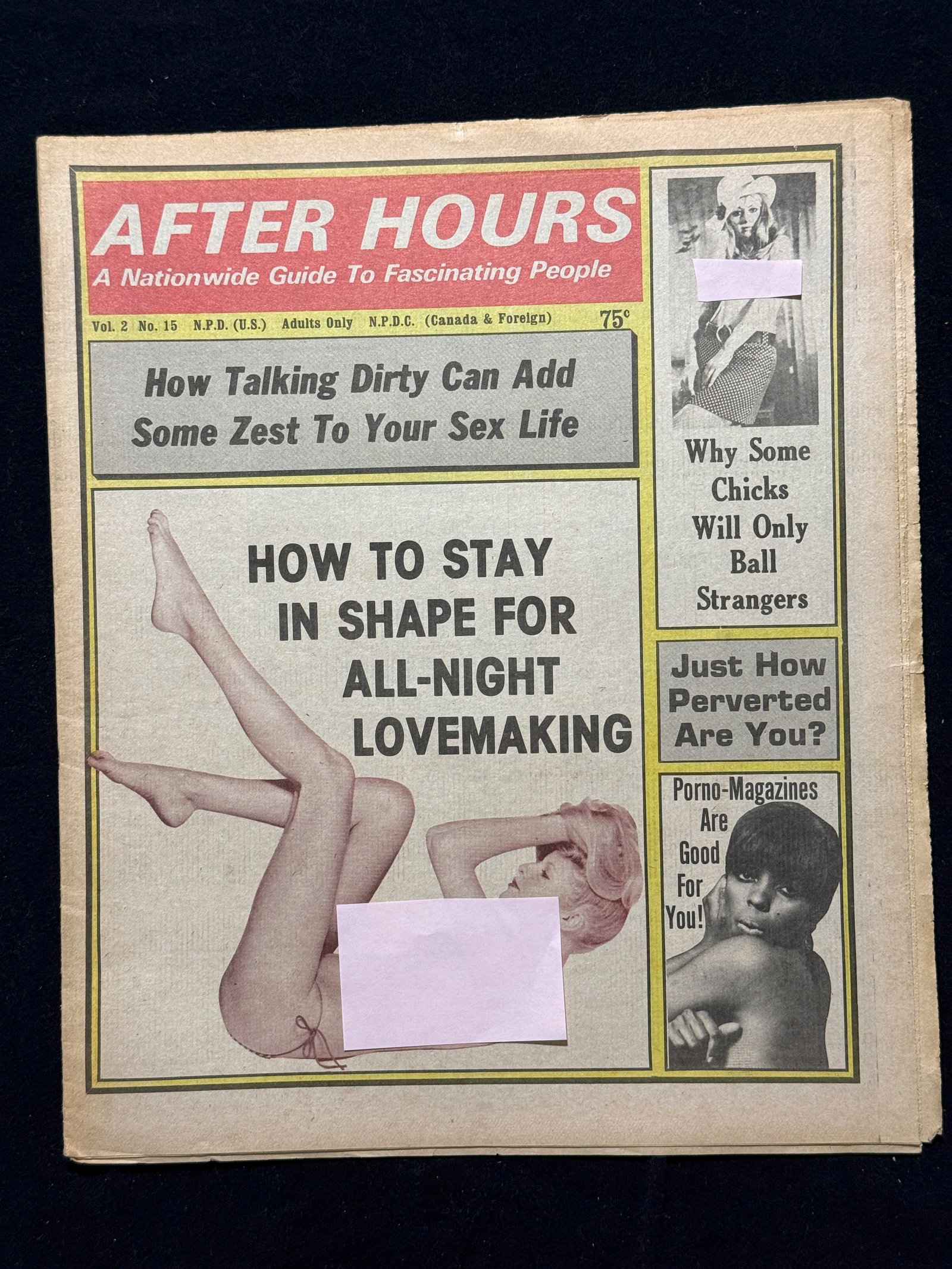 AFTER HOURS - PERSONAL ADS WITH HUNDREDS OF PHOTOS - SET OF 2: AFTER HOURS - PERSONAL ADS WITH HUNDREDS OF PHOTOS - SET OF 2. TABLOID PULP SLEAZE. A Nationwide Guide To Fascinating People. VOL 2 #15. & VOL 3. #16.