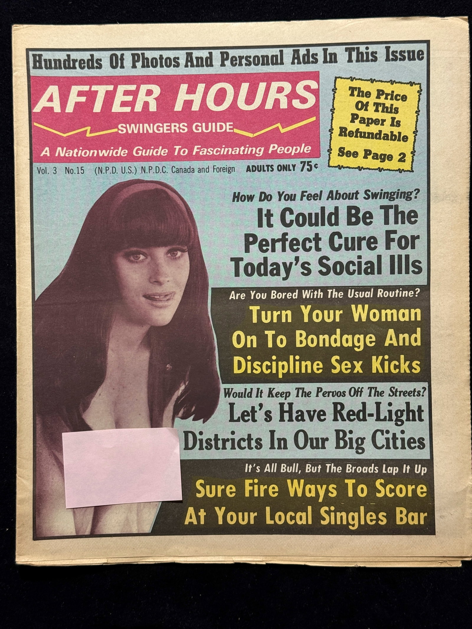 AFTER HOURS - PERSONAL ADS WITH HUNDREDS OF PHOTOS - SET OF 2: AFTER HOURS - PERSONAL ADS WITH HUNDREDS OF PHOTOS - SET OF 2. TABLOID PULP SLEAZE. A Nationwide Guide To Fascinating People. VOL 3 #15. & VOL 3. #17.