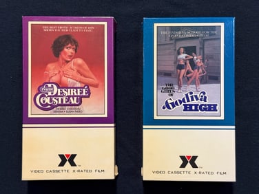 TWO 1979 ADULT VIDEO - VHS