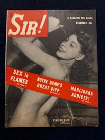 SIR MAGAZINE 1948 & NUGGET 1956 ADULT MAGS