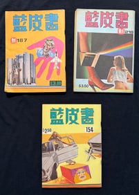 RARE - THREE ISSUES OF HONG KONG  ADULT MAG - BLUE BOOK