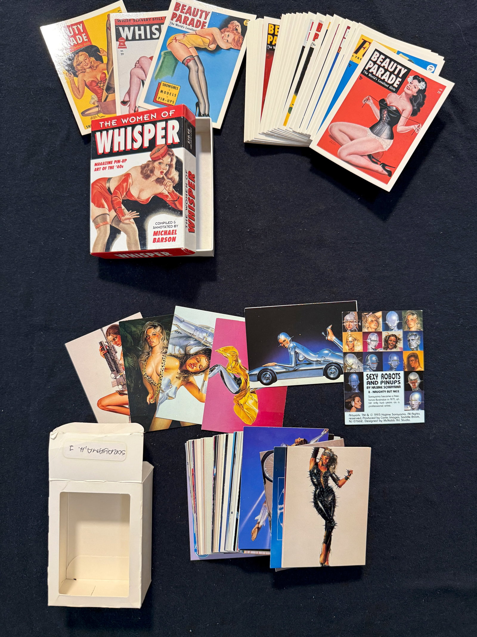 THE WOMEN OF WHISPER & SEXY ROBOTS AND PINUPS ADULT COLLECTOR CARDS: THE WOMEN OF WHISPER & SEXY ROBOTS AND PINUPS ADULT COLLECTOR CARDS 1993