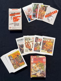 HOOTERS PLAYING CARDS & MENS 1960’s MAGAZINE COVERS COLLECTOR CARDS