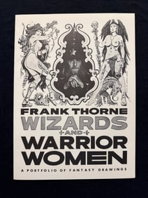SIGNED FRANK THORNE WIZARDS AND WARRIOR WOMEN PORTFOLIO OF ART