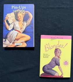TWO MINI PIN-UPS BOOKS - ELVGREN & BLONDES