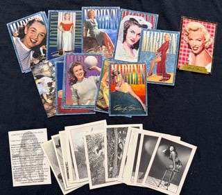 MARILYN MONROE TRADING CARDS & BETTIE PAGE CARDS