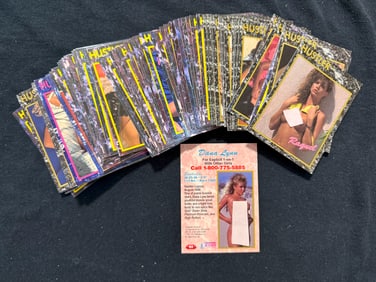 HUGE SELECTION OF HUSTLER TRADING CARDS 1992