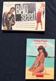 BAD SEED & BETTIE PAGE POSTCARD BOOKS