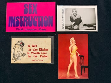 VINTAGE NOVELTY AND PIN UP POSTCARDS