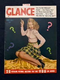 GLANCE - ISSUE #1 !!!  MEN'S ADULT MAGAZINE - 1940
