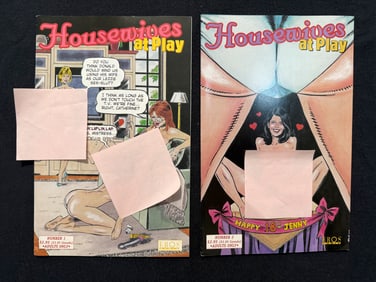 HOUSEWIVES AT PLAY ADULTS ONLY COMIC #1-2- FIRST PREMIERE ISSUE