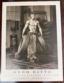 VINTAGE ORIGINAL HERB RITTS GALLERY SHOW POSTER